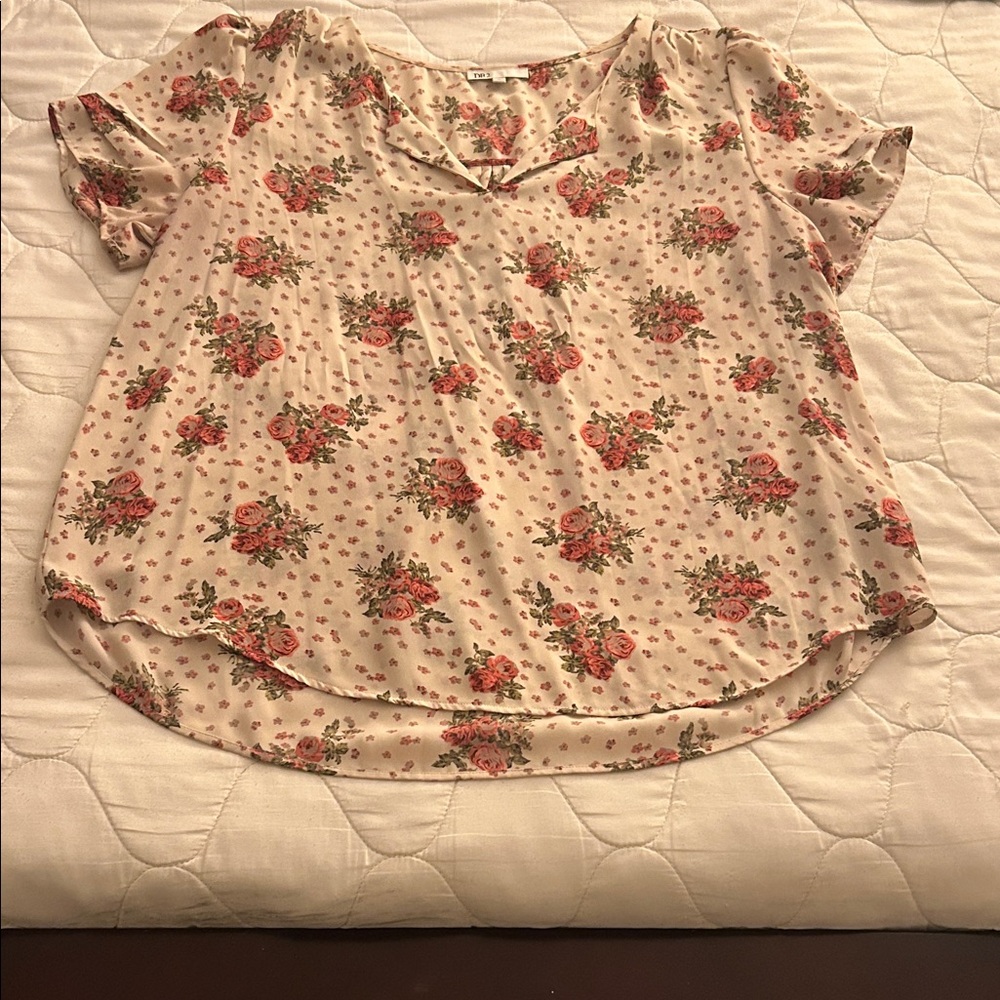 Nordstrom Daniel Rainn Floral Print Women's Top